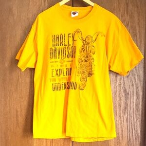 Harley-Davidson Yellow Graphic XL T-Shirt for Men